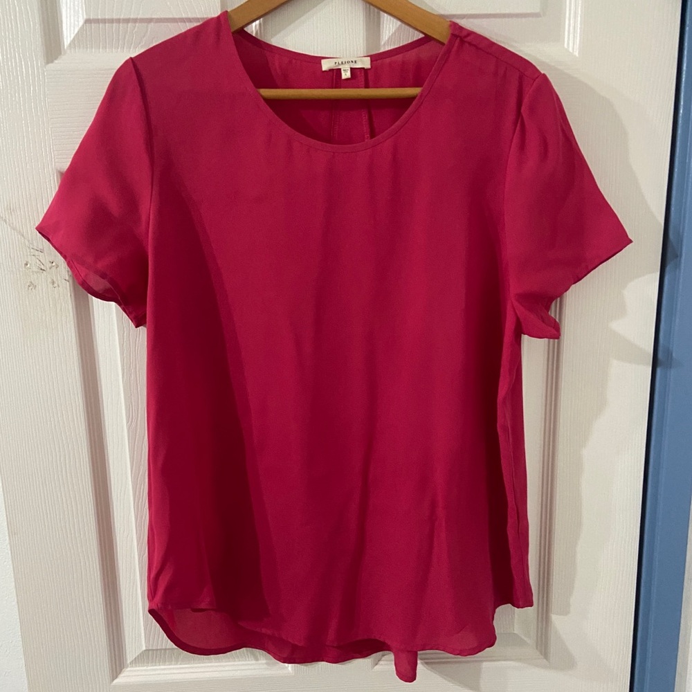 Pleione Short Sleeve Blouse L